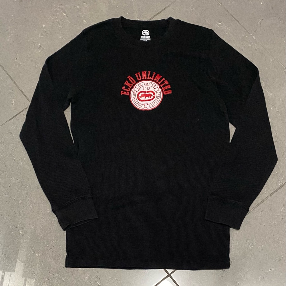 Ecko Unlimited Black Long Sleeve thermal